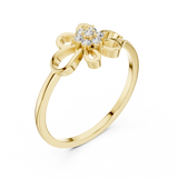 Gold Ring DR-6262, Yellow Gold, view 2
