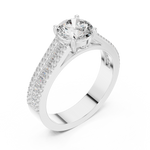 Gold Ring DDLR-191, White Gold, view 2