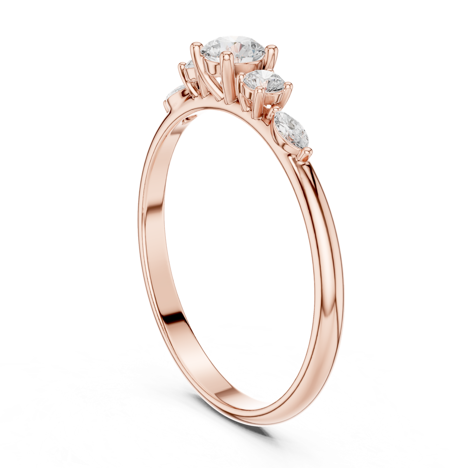 Gold Ring HLR-89, Rose Gold