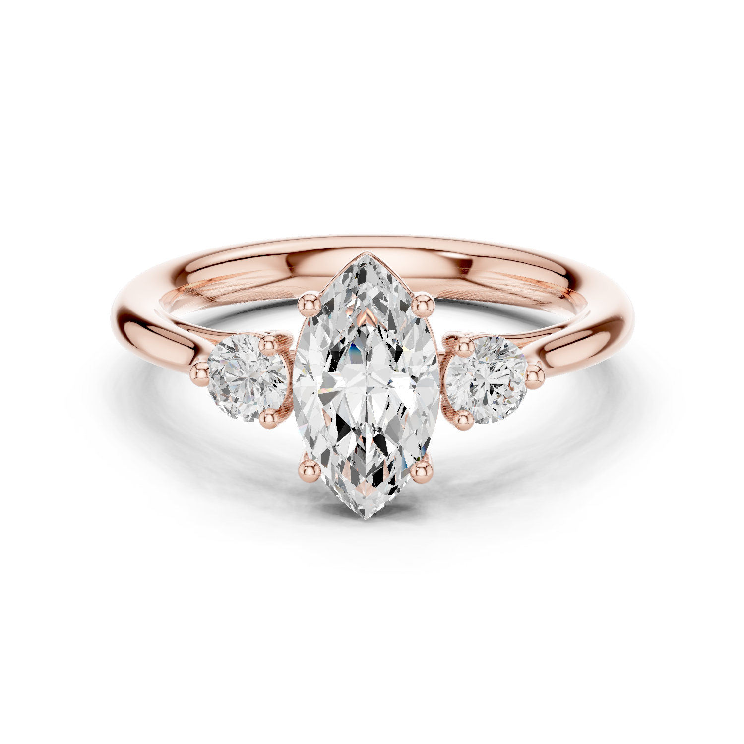 Gold Ring DDLR-726, Rose Gold