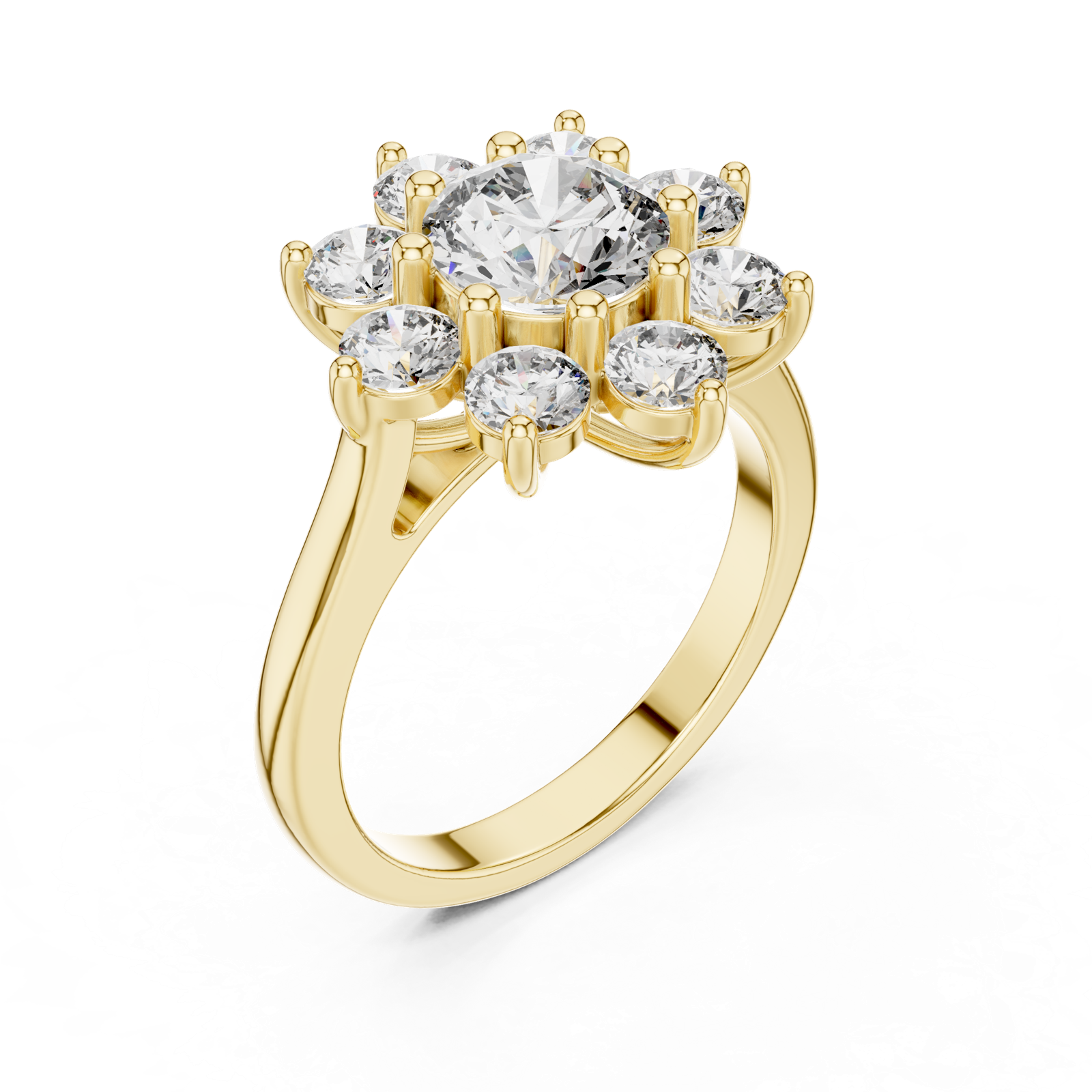 Gold Ring AGDLR-273, Yellow Gold, view 2