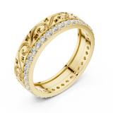 Gold Ring R22, Yellow Gold, view 2