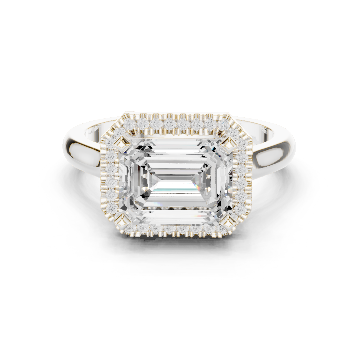 Gold Ring DDLR-332, White Gold