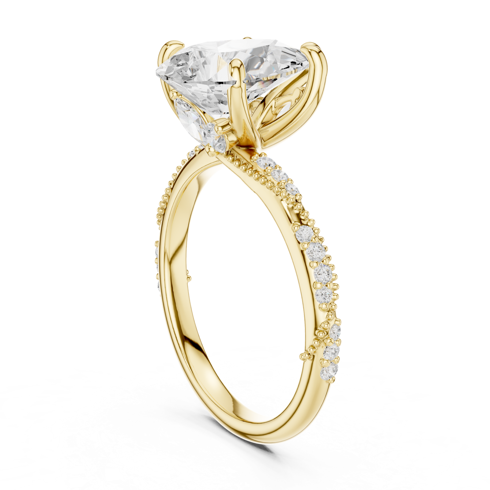 Gold Ring DDLR-966, Yellow Gold