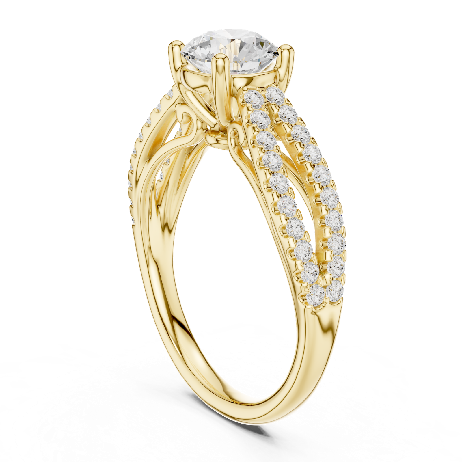 Gold Ring DDLR-636, Yellow Gold