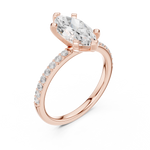 Gold Ring DDLR-887, Rose Gold, view 2