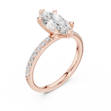 Gold Ring DDLR-887, Rose Gold, view 2