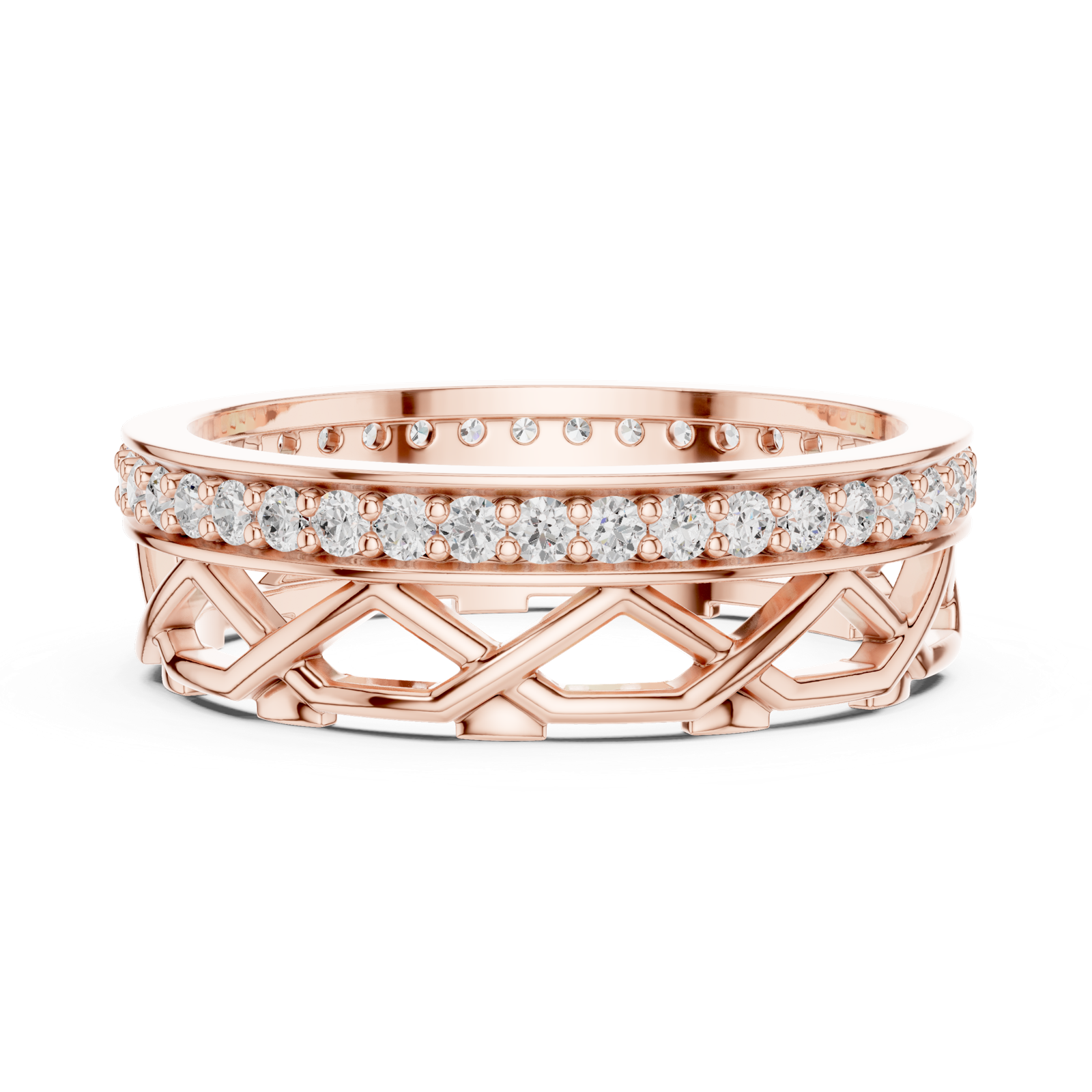 Gold Ring L22-R9, Rose Gold, view 3