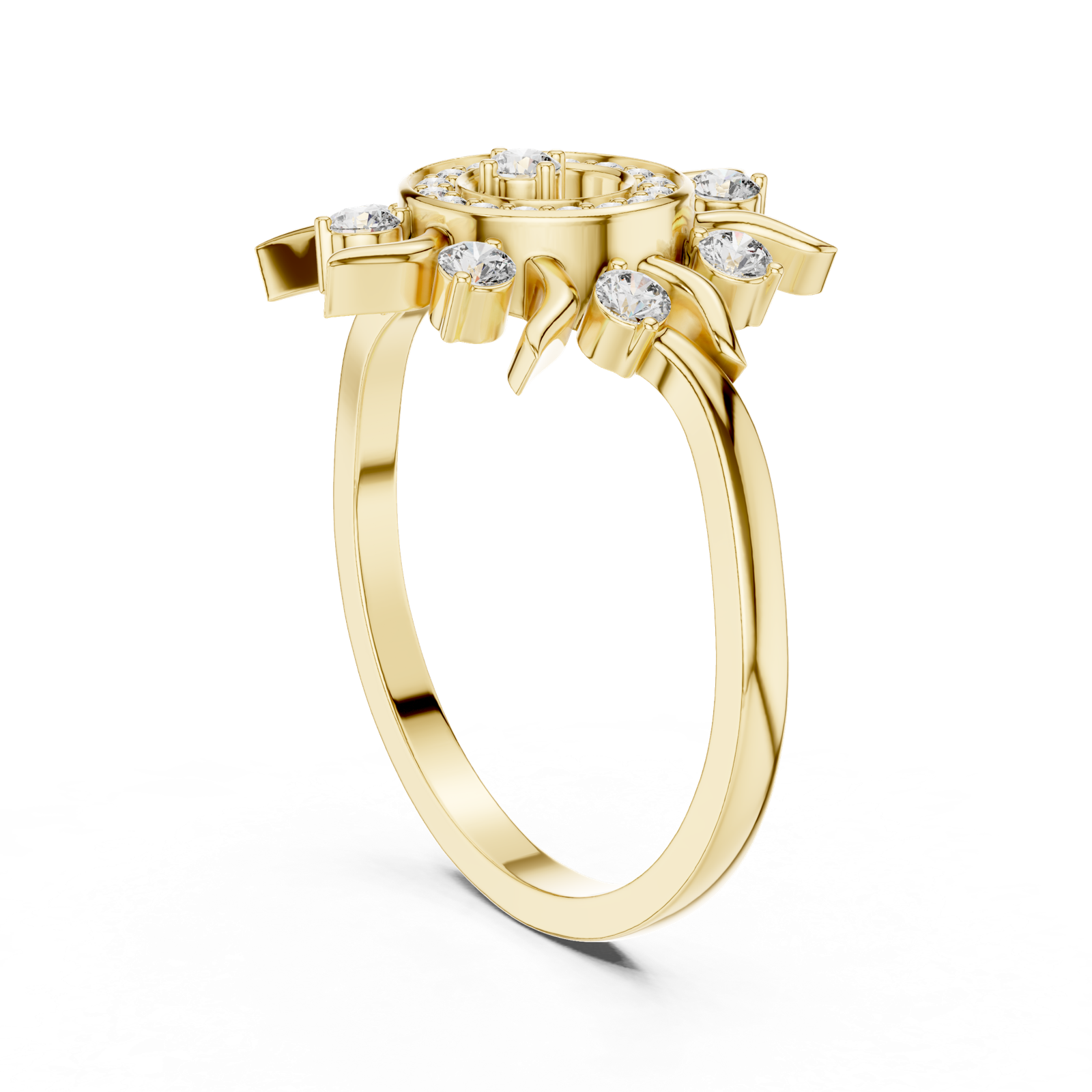 Gold Ring DR-6294, Yellow Gold