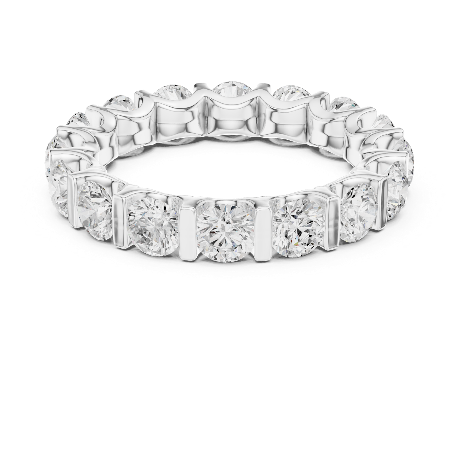 Gold Ring DDLR-474, White Gold, view 4