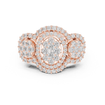 Gold Ring DDLR-453, Rose Gold, view 4