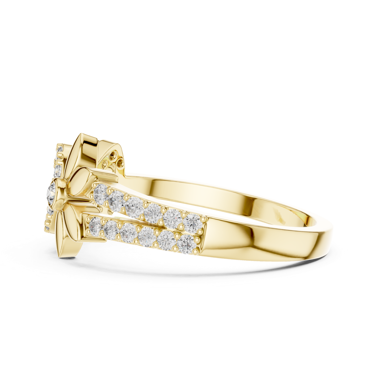 Gold Ring LR-01 (78), Yellow Gold, view 3
