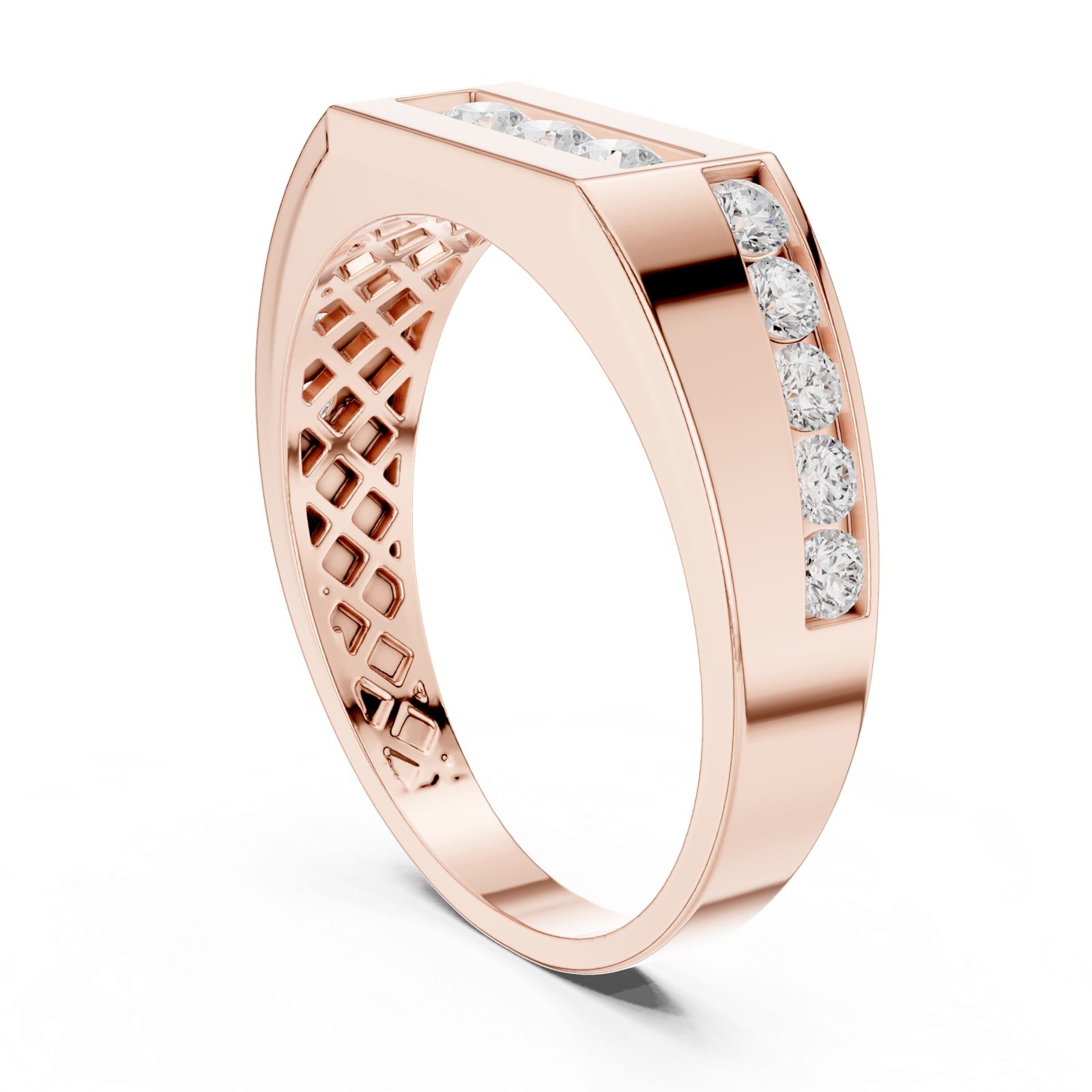 Gold Ring DDLR-389, Rose Gold