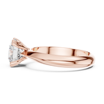Gold Jewelry L36-8, Round center stone, Rose Gold, view 3
