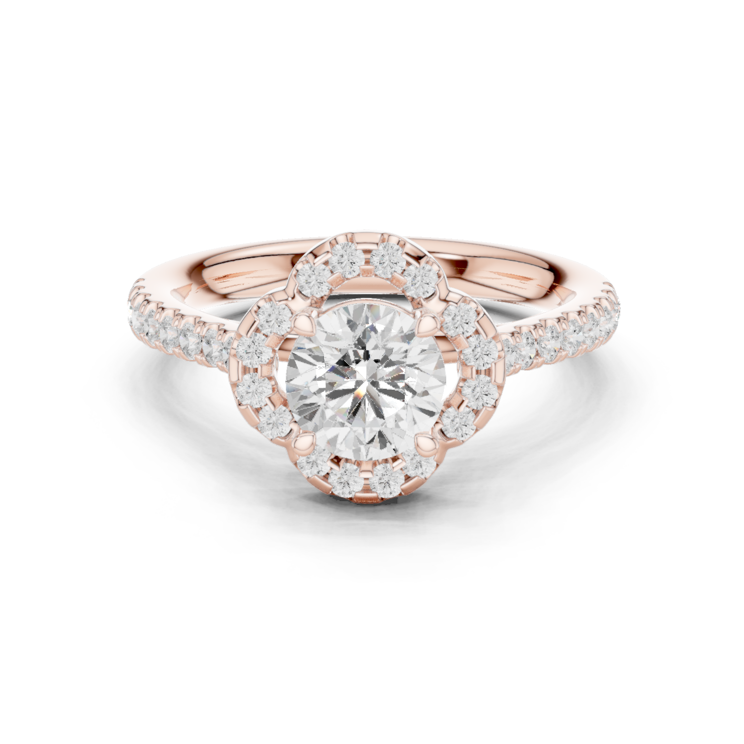 Gold Ring DDLR-670, Rose Gold