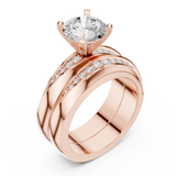 Gold Ring DDLR-291, Rose Gold, view 2