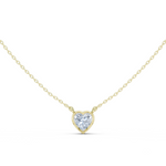 Gold Jewelry, Heart center stone, Yellow Gold