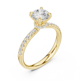 Gold Ring DDLR-643, Yellow Gold, view 2