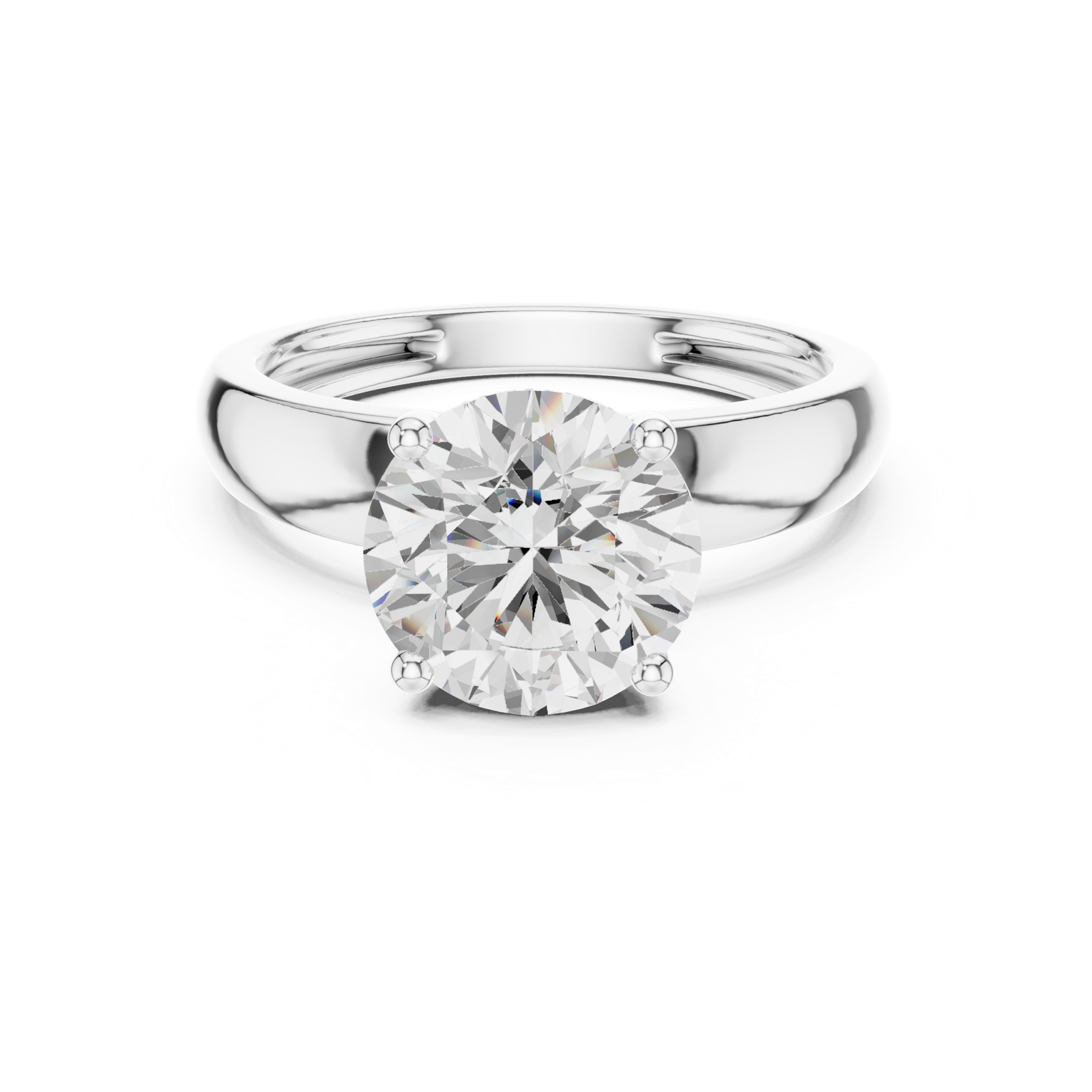 Gold Ring DDLR-710, White Gold, view 4