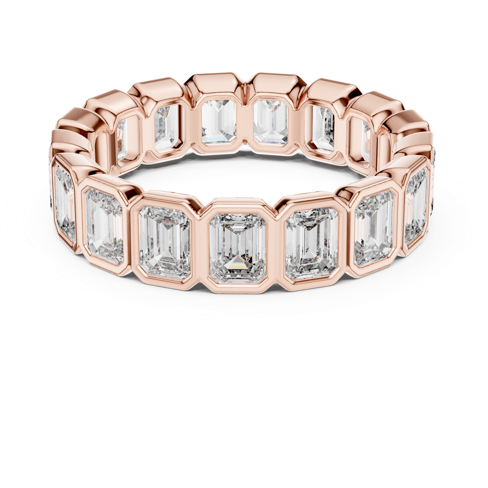 Gold Ring DDLR-217, Rose Gold, view 4
