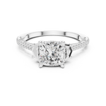 Gold Ring DDLR-283, White Gold, view 4