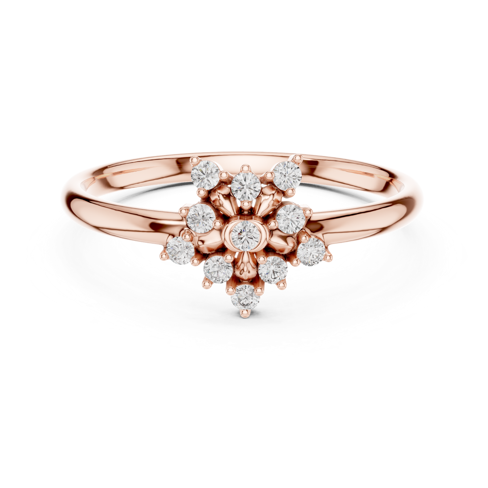 Gold Ring 1 (378), Rose Gold, view 4