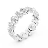 Gold Ring R33, White Gold, view 2
