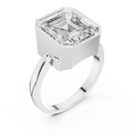 Gold Ring GR01, White Gold, view 2