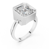 Gold Ring GR01, White Gold, view 2