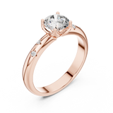 Gold Ring L03-1180, Rose Gold, view 2