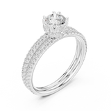 Gold Ring LR-0342, White Gold, view 2