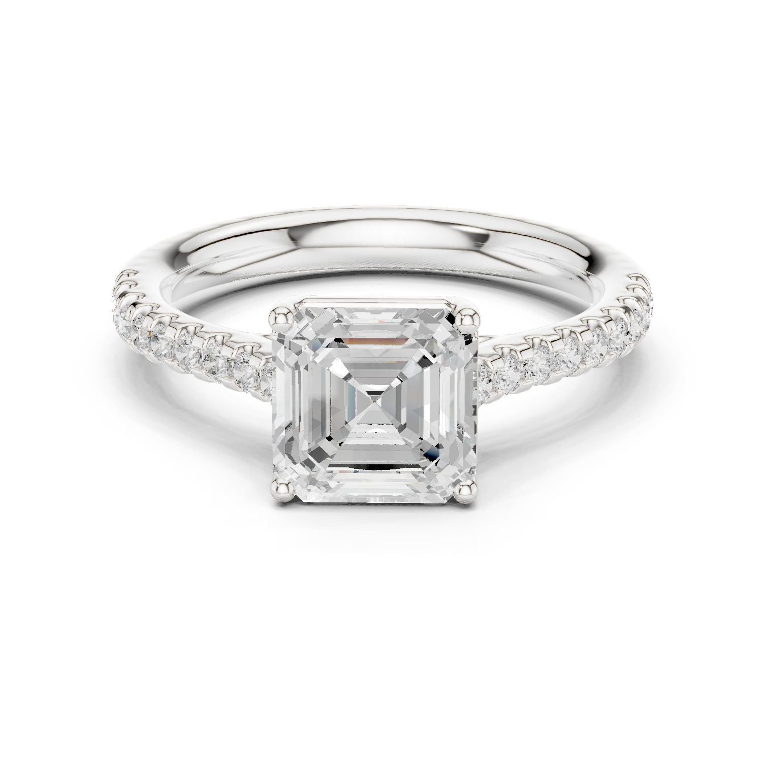 Gold Ring DDLR-730, White Gold