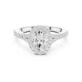 Gold Ring DDLR-910, White Gold, view 4