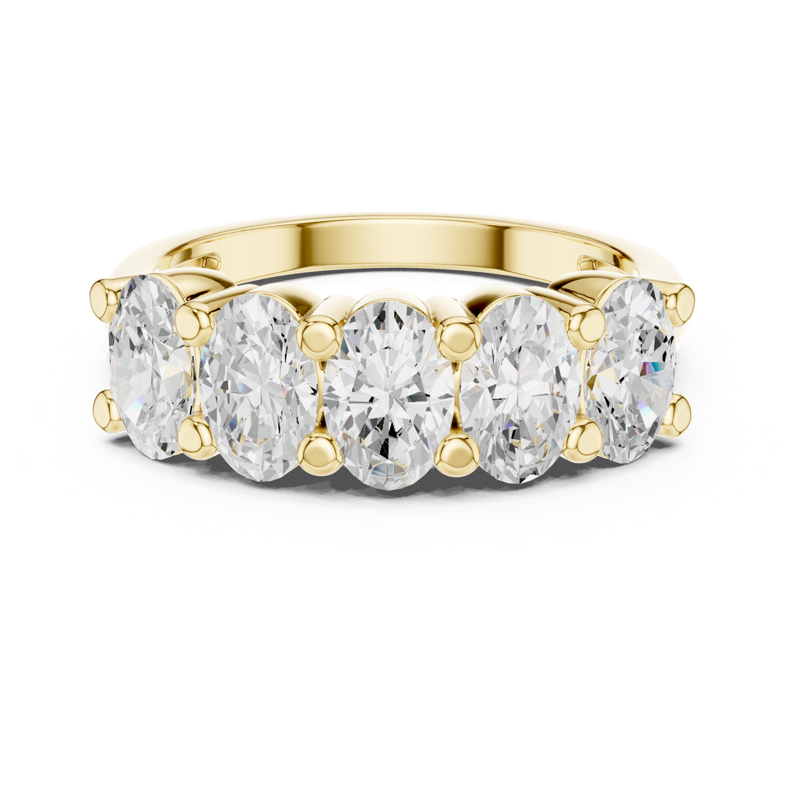 Gold Ring DDLR-320, Yellow Gold, view 4