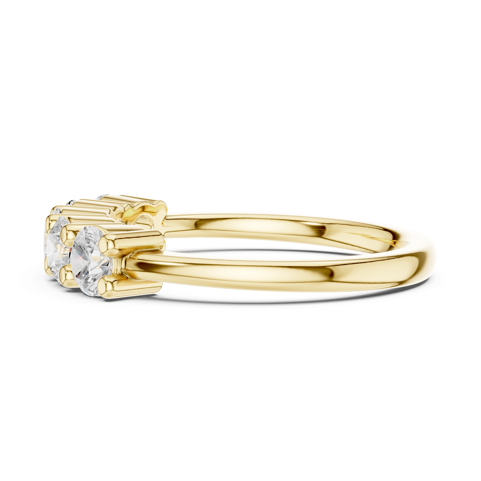 Gold Ring DDLR-615, Yellow Gold, view 3