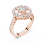 Gold Ring DDLR-823, Rose Gold, view 2