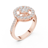 Gold Ring DDLR-823, Rose Gold, view 2
