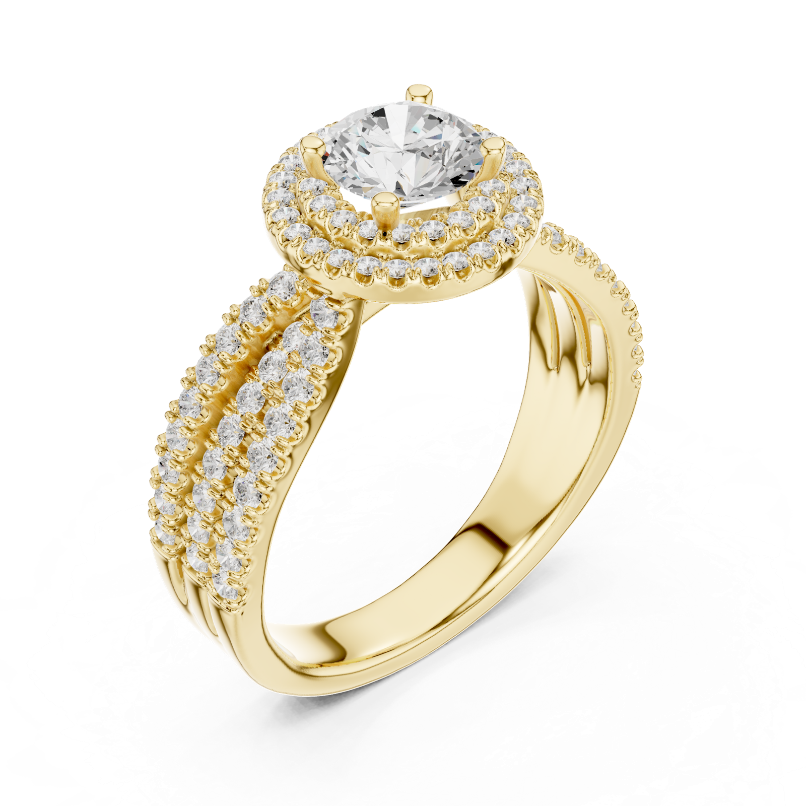 Gold Ring LR-0213, Yellow Gold, view 2