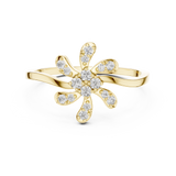 Gold Ring DR-6297, Yellow Gold, view 4