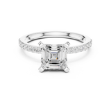 Gold Ring DDLR-884, White Gold, view 4