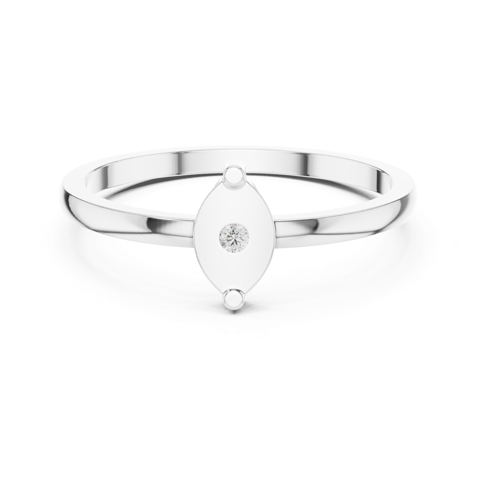 Gold Ring DDLR-466, White Gold, view 4