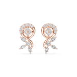 Gold Earrings Earring, Rose Gold, view 4
