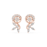 Gold Earrings Earring, Rose Gold, view 4