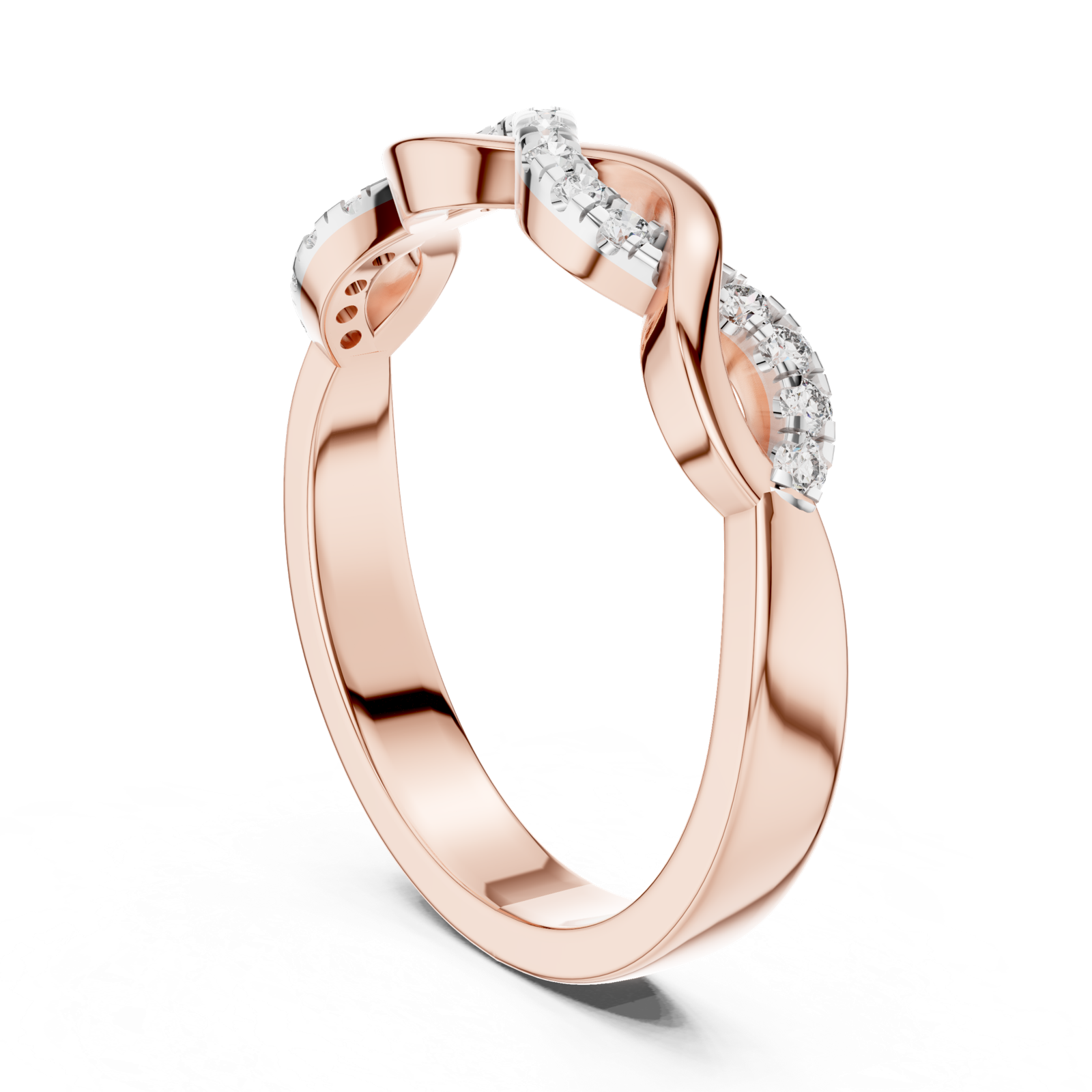 Gold Ring 12-10005@L, Rose Gold, view 1