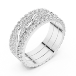 Gold Ring DDLR-234, White Gold, view 2