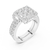 Gold Ring DDLR-583, White Gold, view 2