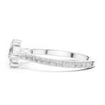 Gold Ring DDLR-201, White Gold, view 3