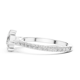 Gold Ring DDLR-201, White Gold, view 3
