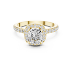 Gold Ring DDLR-1100, Yellow Gold, view 4