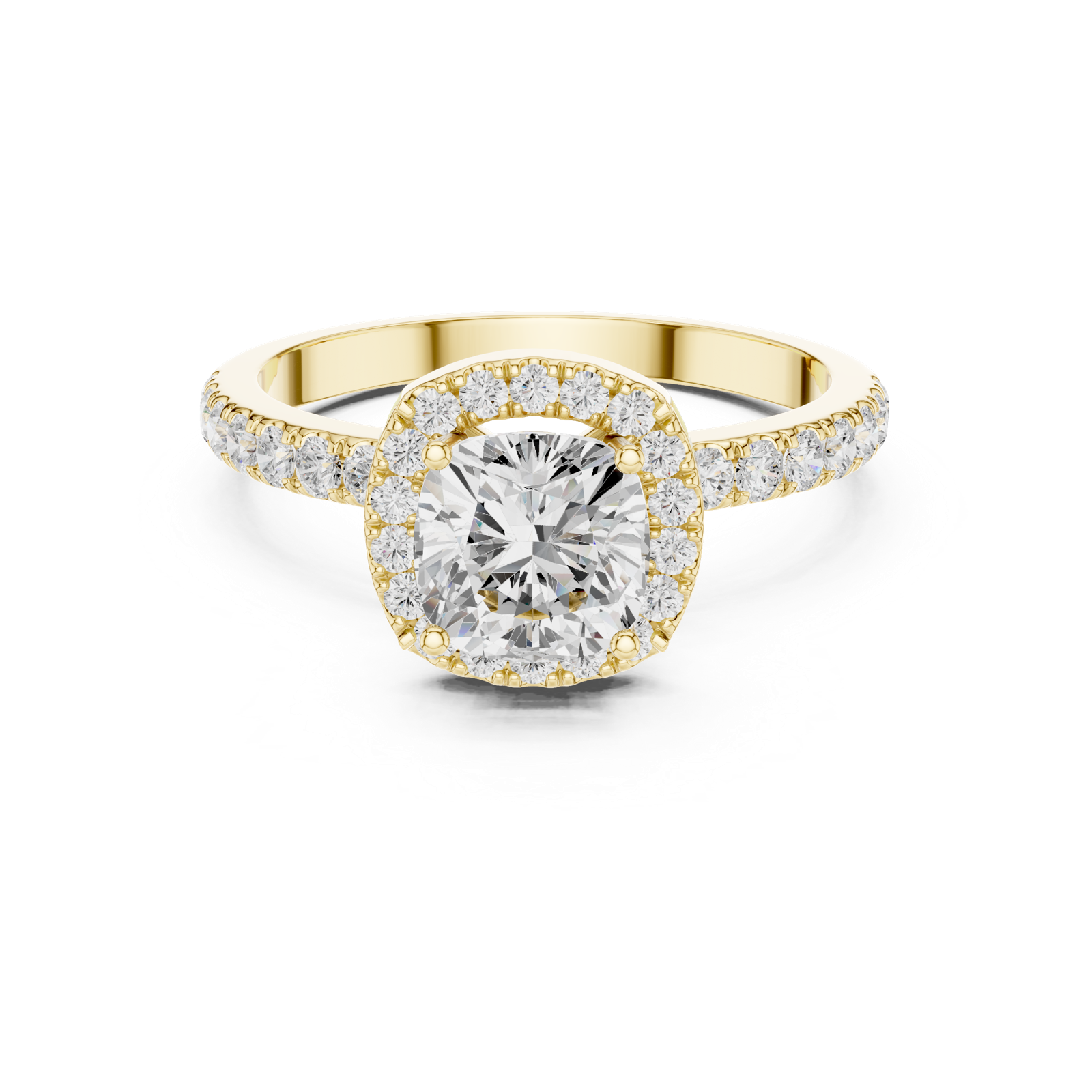 Gold Ring DDLR-1100, Yellow Gold, view 4